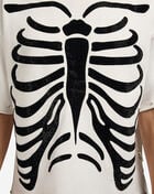 Skeleton Print Terry Cropped Tee
