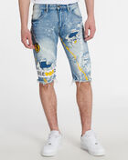 5 Pocket Chain Art Denim Shorts