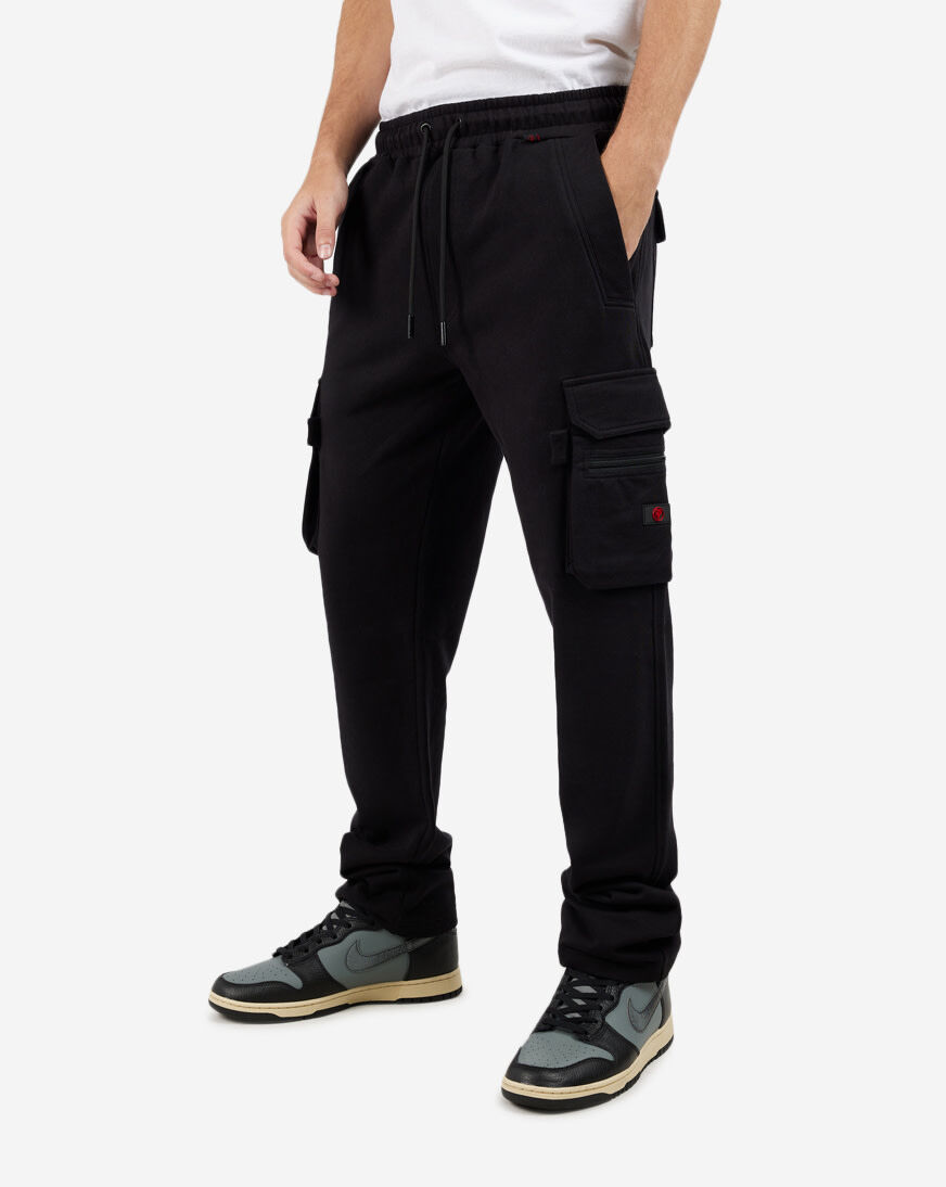 Stacked cargo sweatpants best sale
