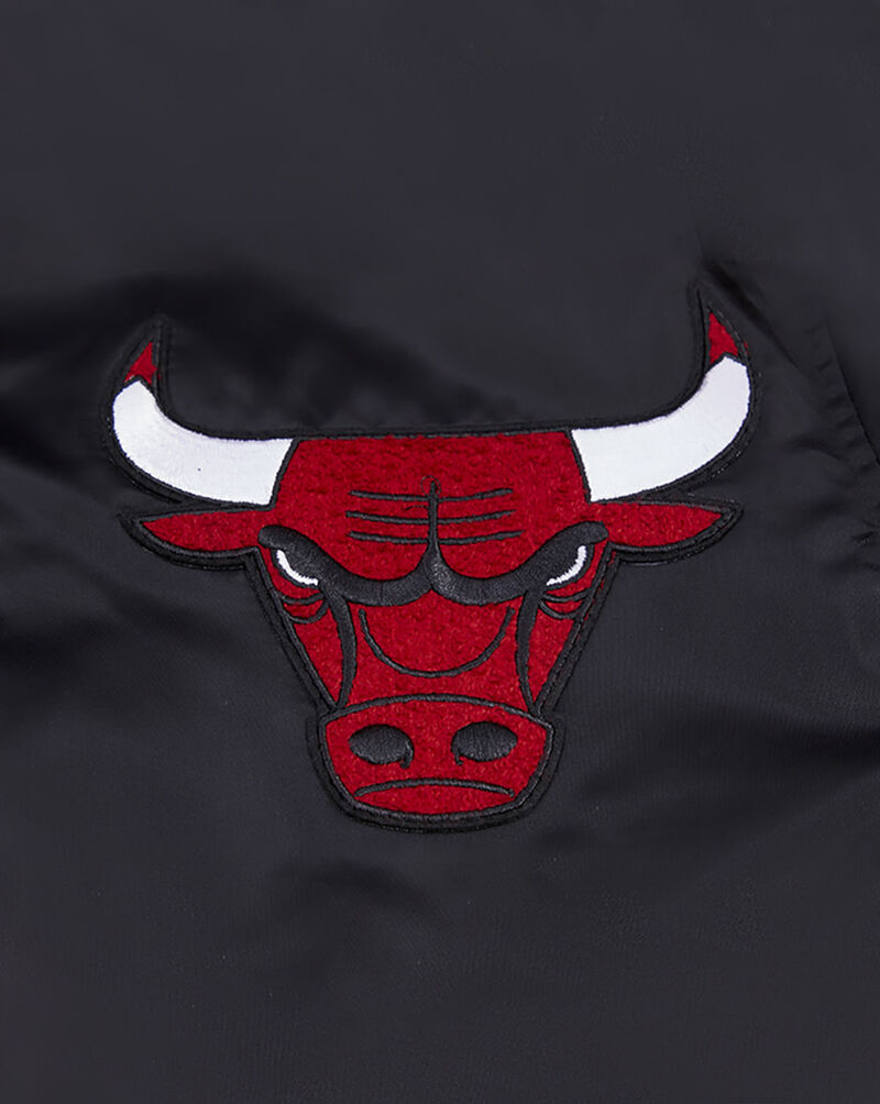 PRO STANDARD Chicago Bulls Retro Classic Rib Satin Jacket  BCB656009-BRK Black 2