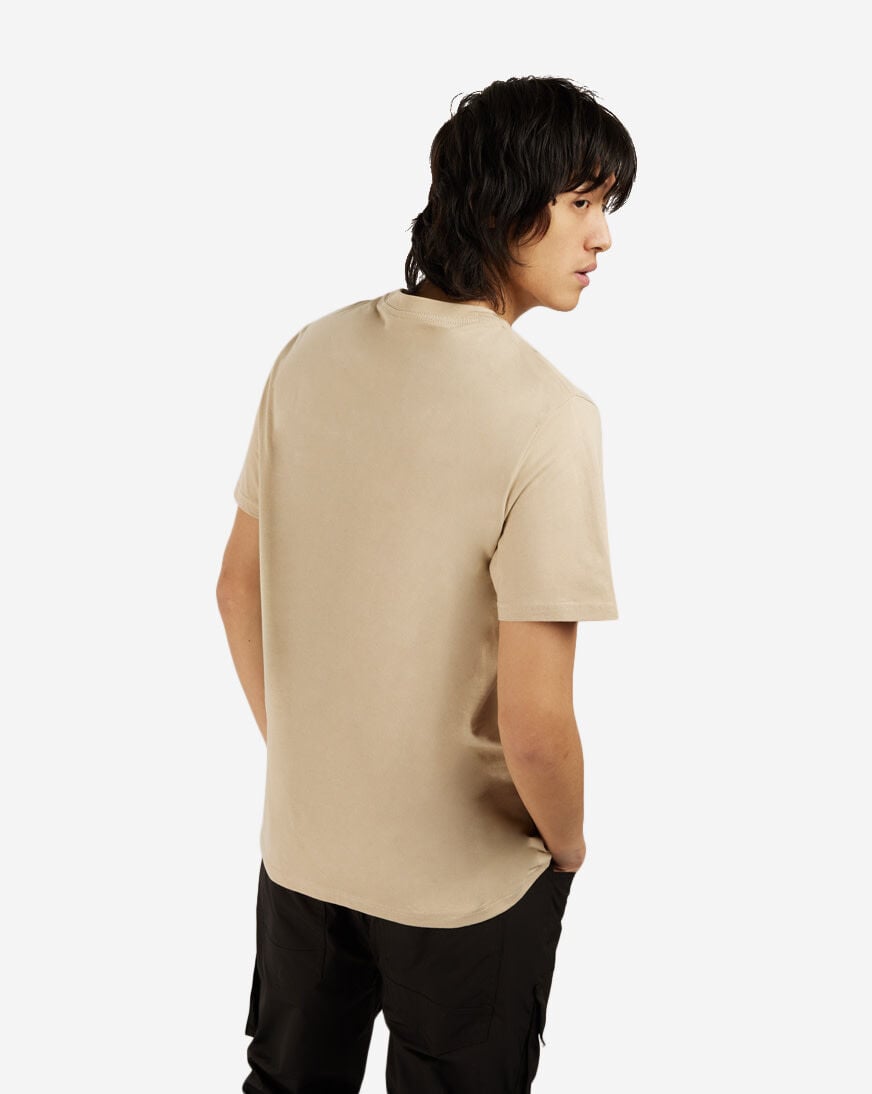 Shop Graphic Tees Skull Truth Flames Tee MTUS063 beige