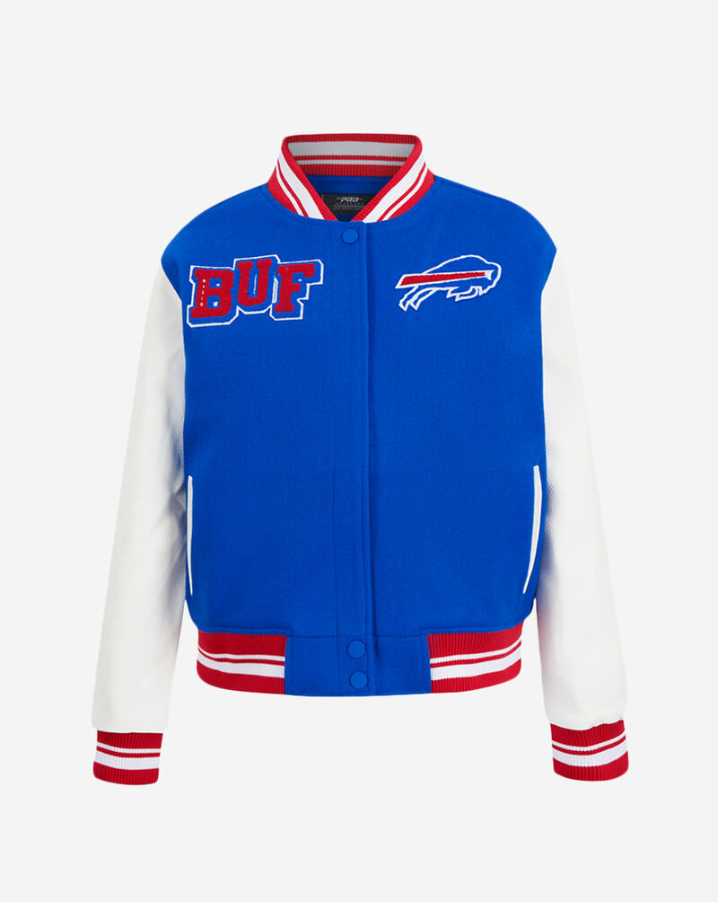 PRO STANDARD Buffalo Bills Mash Up Rib Wool Varsity Jacket FBBH410365-RYR Blue 1