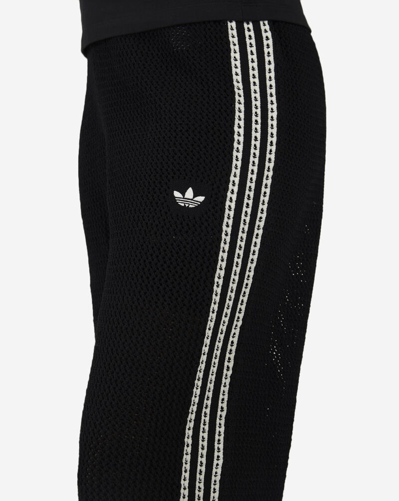 adidas Knitted Crochet Firebird Track Pants  KC6494 Black 3