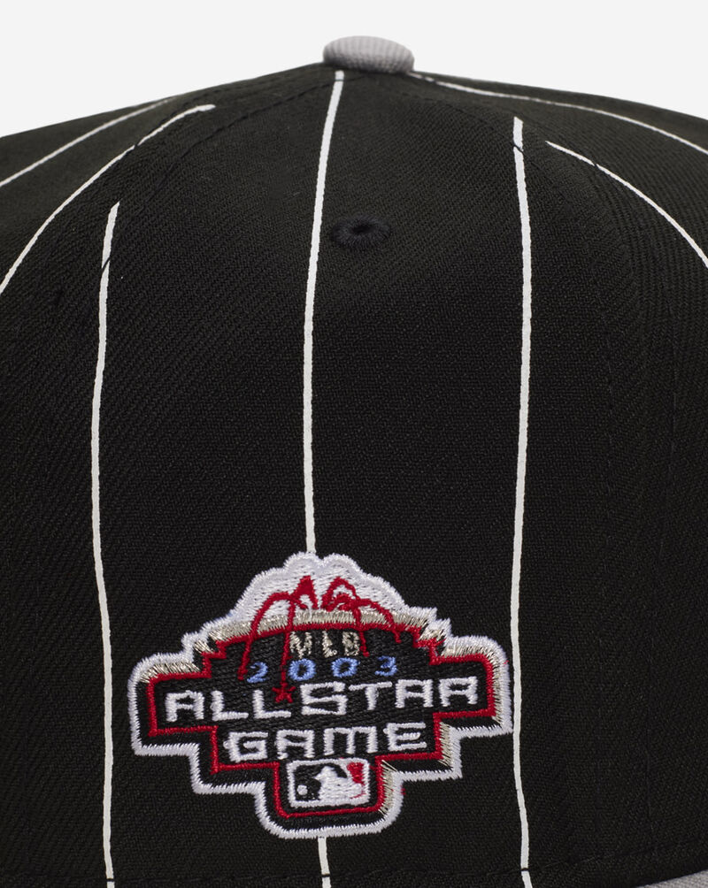New Era 59Fifty Chicago White Sox DSM Pinstripe Fitted Hat 60770381 Black 2