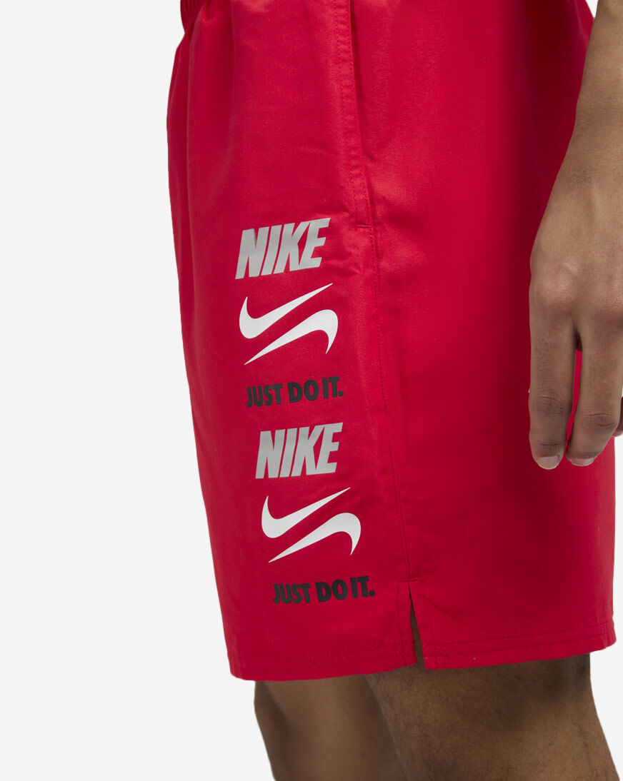 nike just do it shorts red