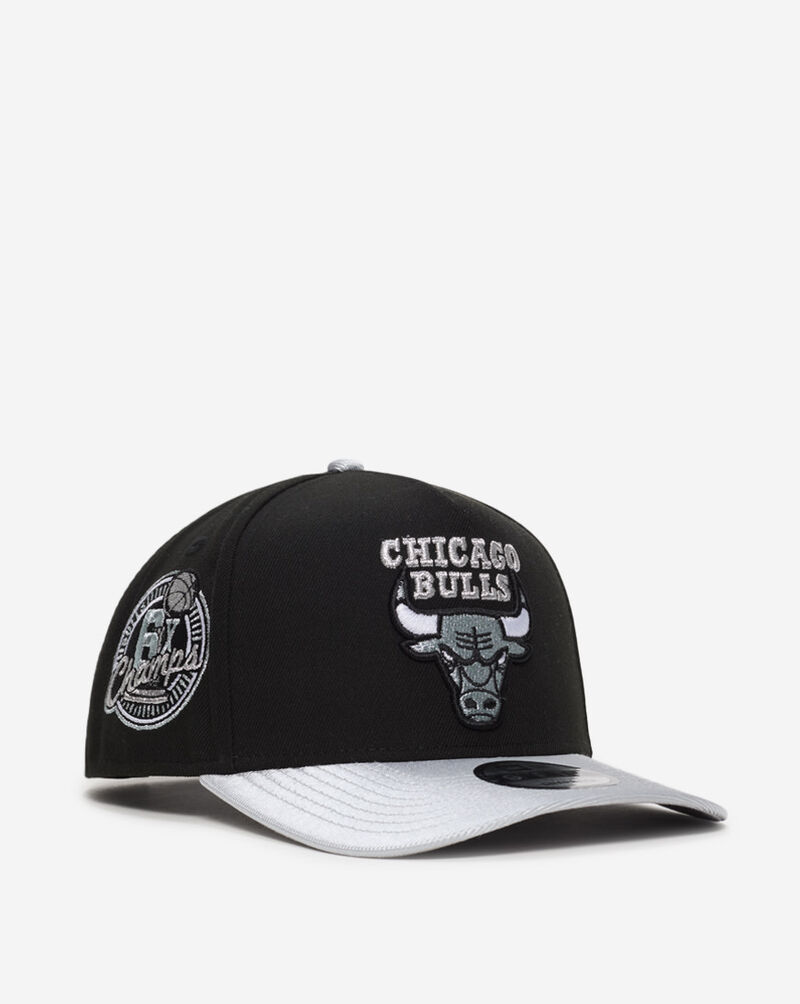 New Era 9Fifty Chicago Bulls A-Frame Retro Hooks Snapback Hat 70914380 Black 1