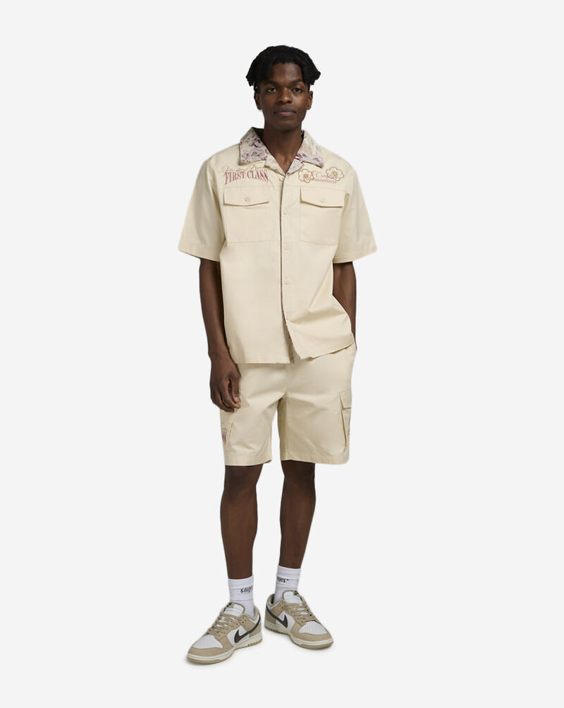 Smoke Rise Twill Tapestry Woven Short Sleeve Shirt WH25196SN-ECR cream 4