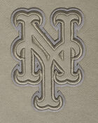 PRO STANDARD New York Mets Neutral Drop Shoulder Fleece Pull Over Hoodie  LNM5311666-TAU Beige 2