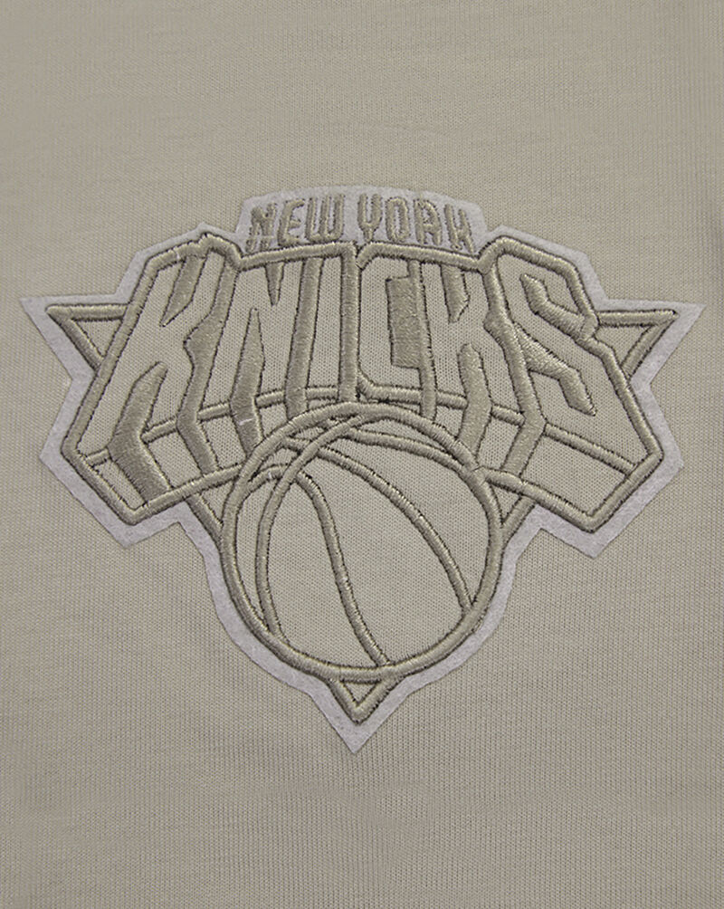 PRO STANDARD New York Knicks Neutral Drop Shoulder Tee BNK158150-TAU Beige 2