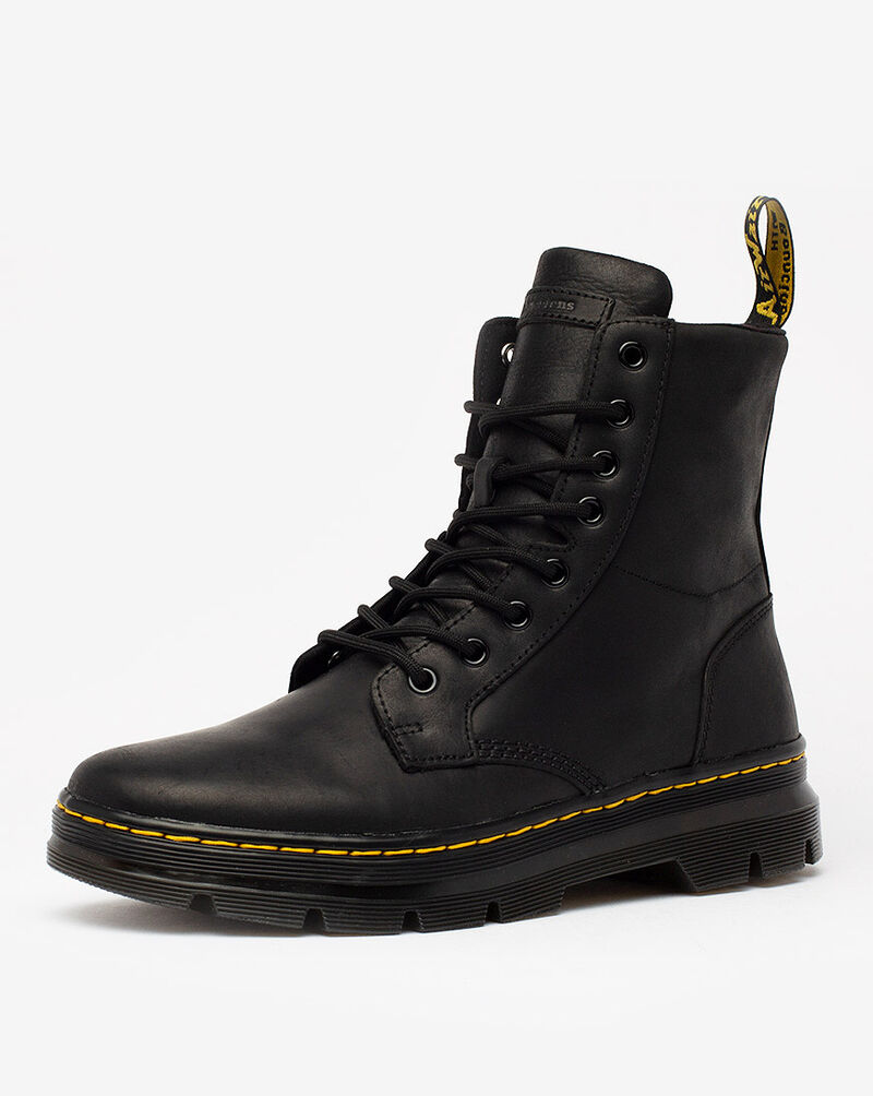 Dr. Martens Dr. Martens - Men's Combs Crazy Horse Leather Boots (Black) Mens Shoes | Snipes USA