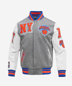 New York Knicks Mash Up Rib Wool Varsity Jacket