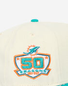 New Era 9Fifty Miami Dolphins Curve A-Frame Snapback Hat 71094927 cream 2