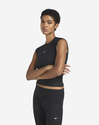 Nike NSW Chill Knit Tight Short-Sleeve Ribbed Top IF0242-011 Black 1