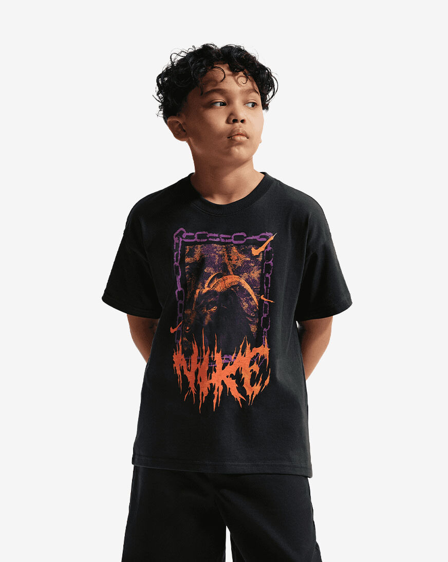 Shop Nike Big Kids' NSW Max90 Goat Tee IU8236-045 black | SNIPES USA