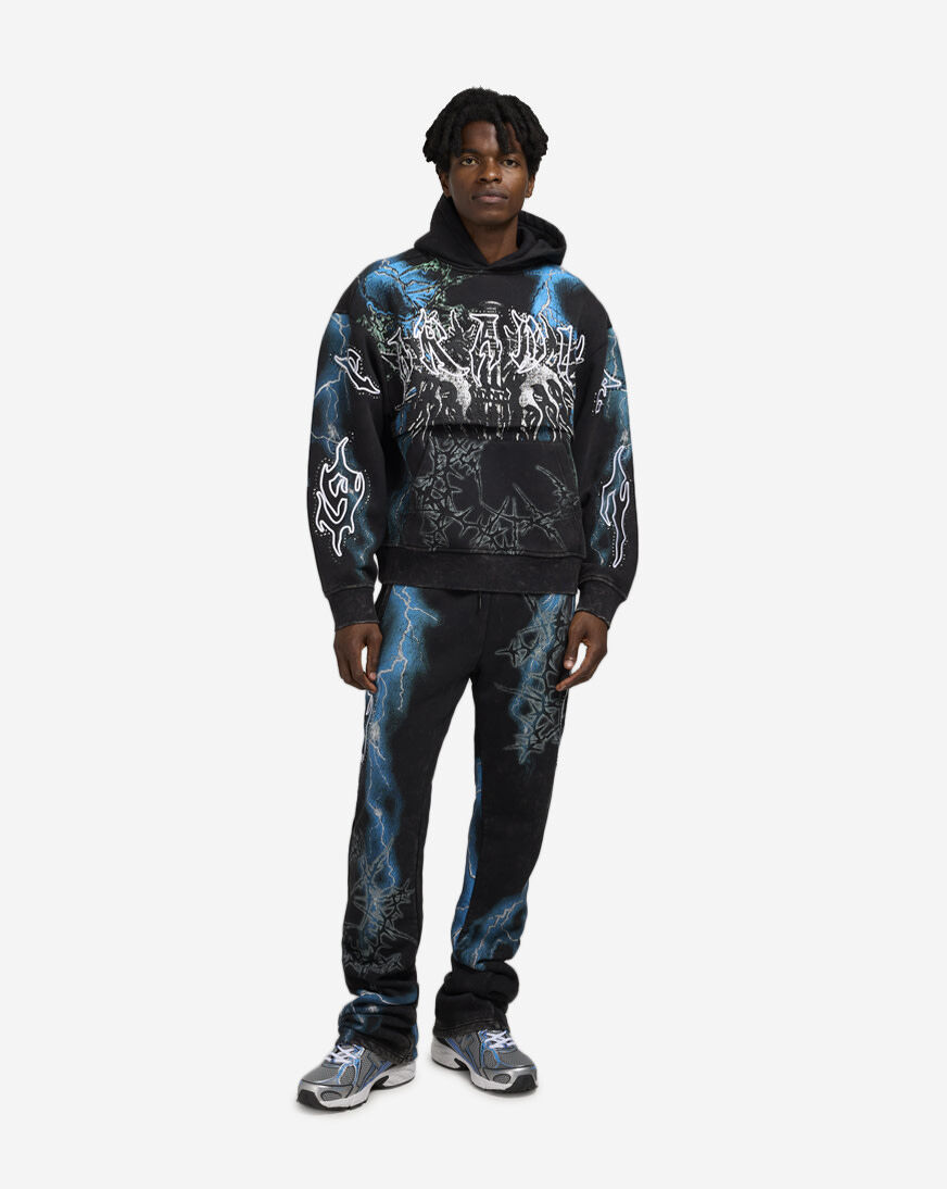 Shop Smoke Rise Paradise Fleece Hoodie F025567SN-BLK black