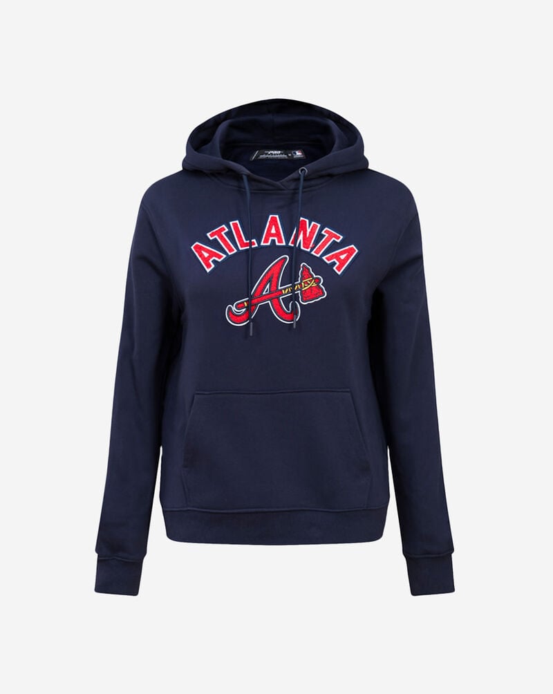 PRO STANDARD Atlanta Braves Classic Fleece Pull Over Hoodie LABC34340-MDN Blue 1