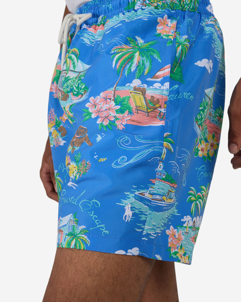 Polo Ralph Lauren Novelty Bahamas Bear Swim Trunk 710B13657001-BLU Blue 3