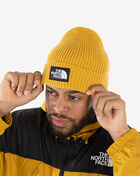 The North Face Logo Box Cuffed Beanie NF0A3FJXH9D Yellow 4
