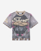 Smoke Rise Kids' Mesh 2Fer Tee BKT26S471SN-OYSTER Grey 1