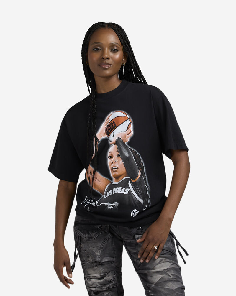 Playa Society A'ja Wilson Tee WSS-AW25 Black 1