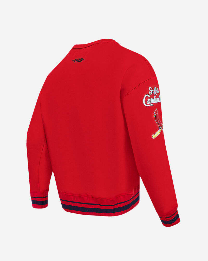 PRO STANDARD St. Louis Cardinals Mash Up Rib Fleece Crewneck  LSC5314669-RMR Red 3