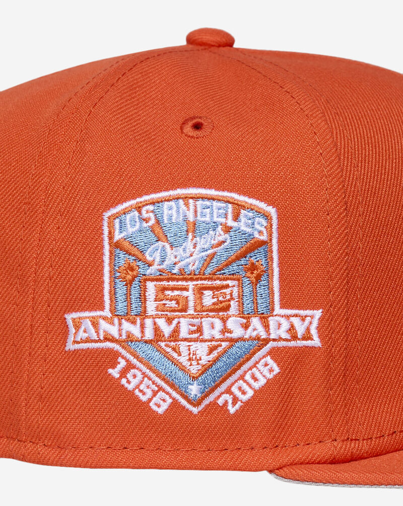 New Era 59Fifty Los Angeles Dodgers Fitted Hat 71011927 Orange 2