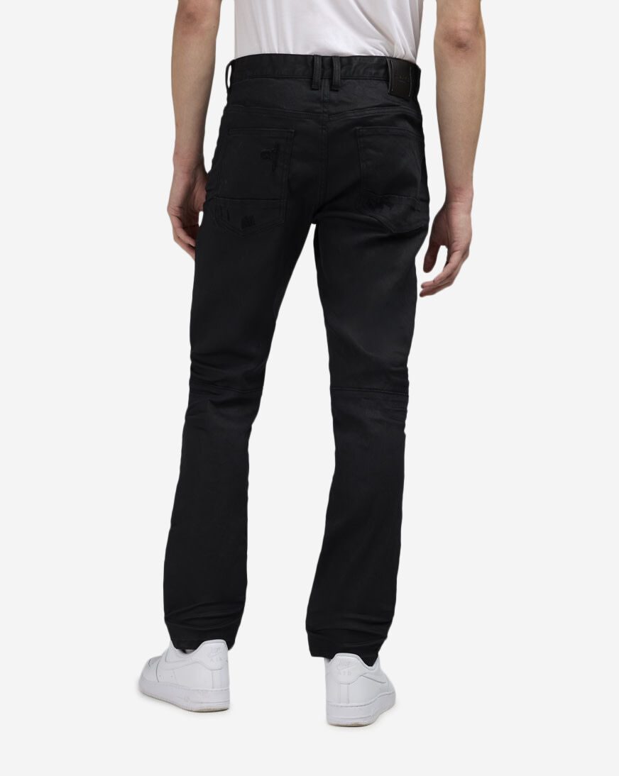 Shop Smoke Rise Coated Washed 5Pkt Slim Jeans JP23733SN-BLK black