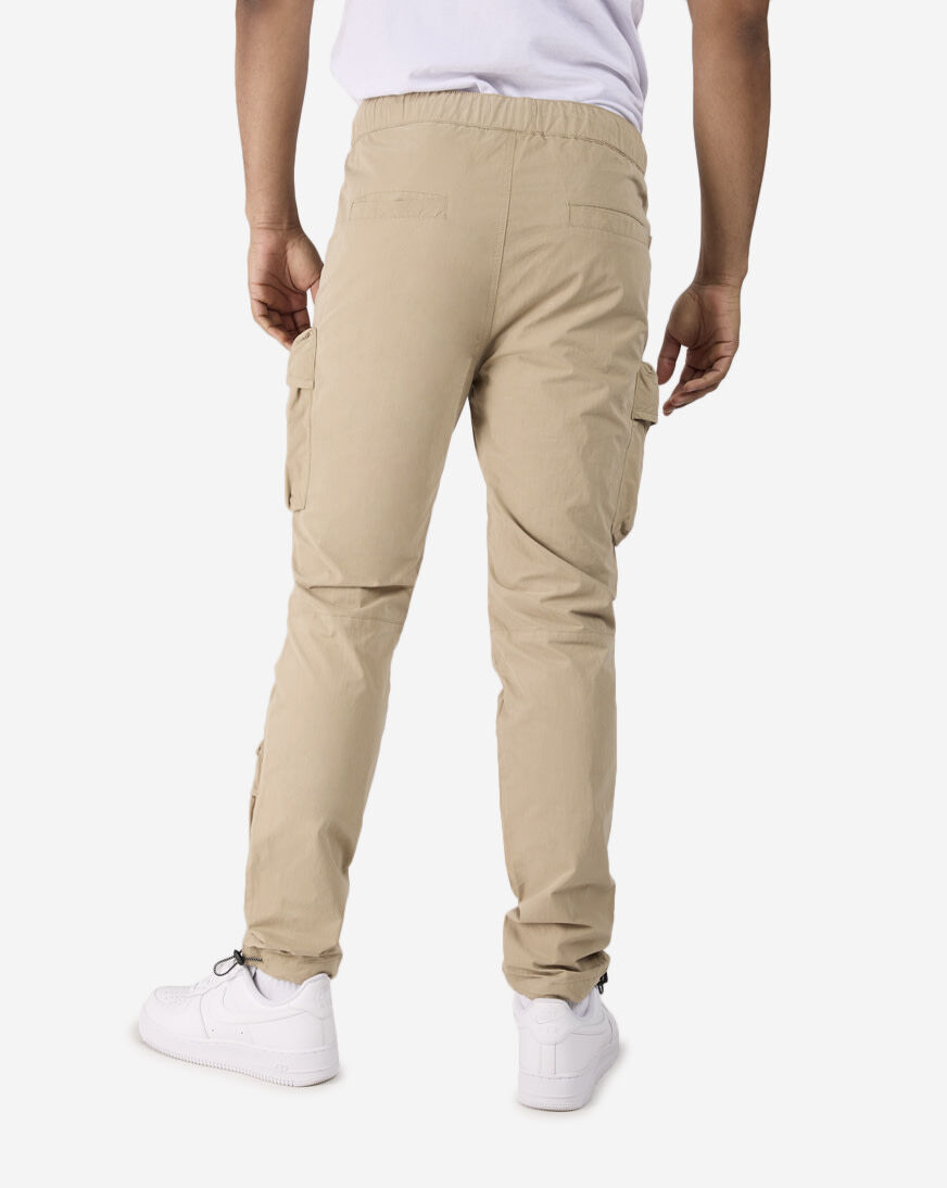 Shop Smoke Rise Brushed Utility Nylon Cargo Pants WP24181SN-KHA beige |  SNIPES USA