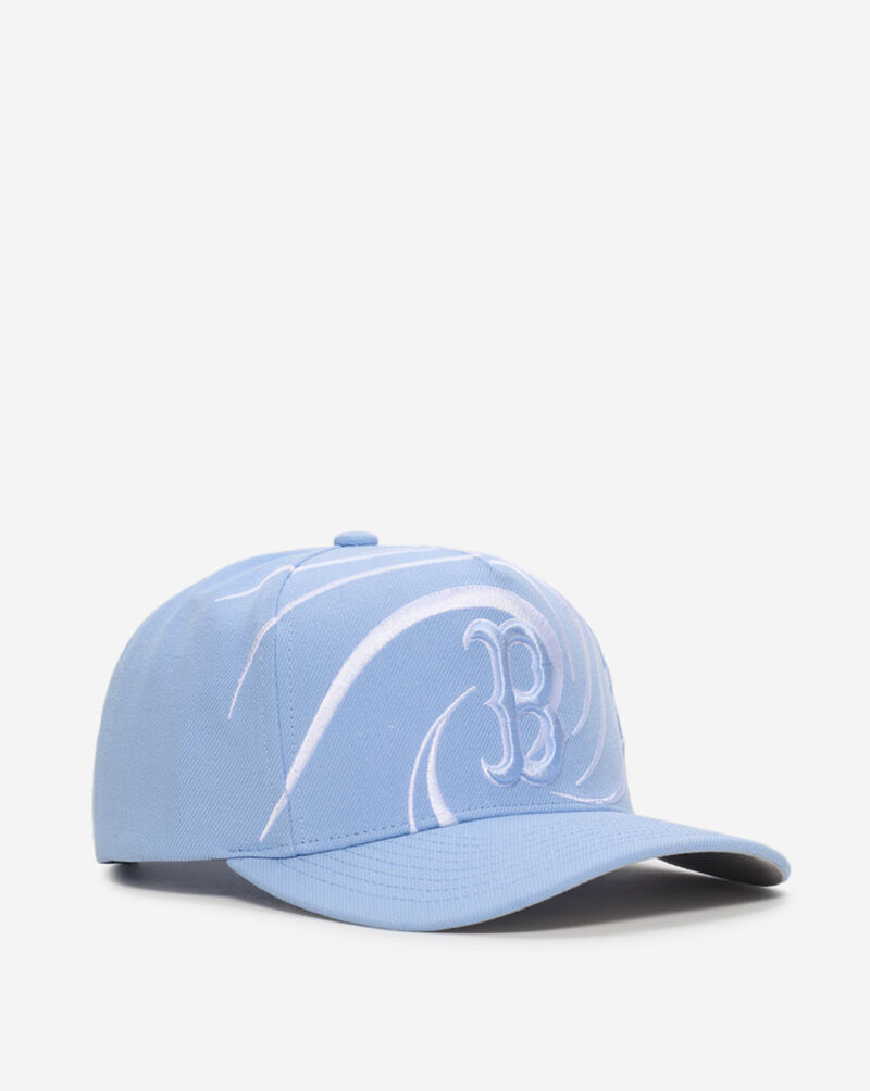 Mitchell  Ness Boston Red Sox Pro Pinch Swirl Snapback Hat HP14505-BRSBLUE Blue 1