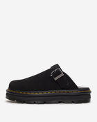 Dr. Martens Zebzag Suede Slingback Platform Mules 31657001 Black 1