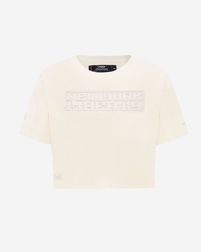PRO STANDARD New York Liberty Classic Essentials Single Jersey Boxy Tee WNLA70033-EGG cream 1