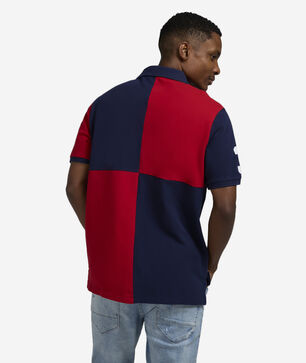 Big Pony Basic Stripe Mesh Polo Shirt