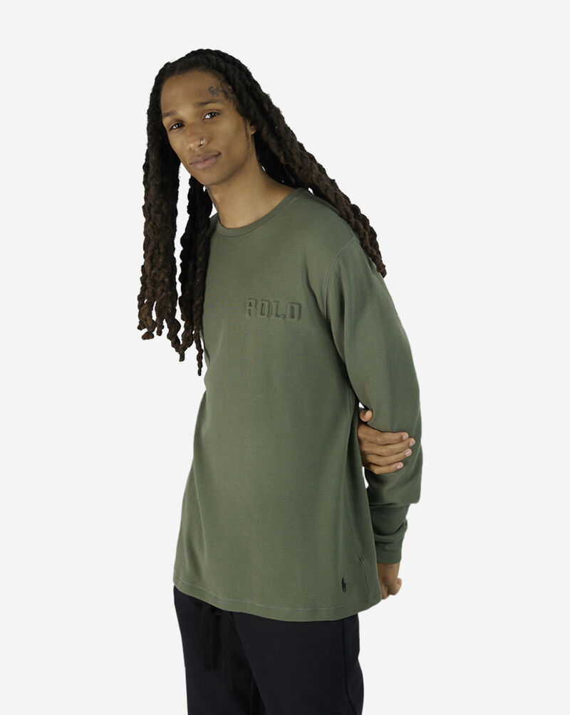 Polo Ralph Lauren Long-Sleeve Waffle Thermal Crew PWLE2F-AHQR Green 2