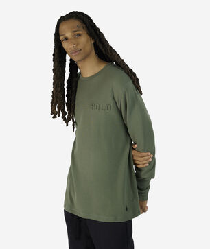 Long-Sleeve Waffle Thermal Crew