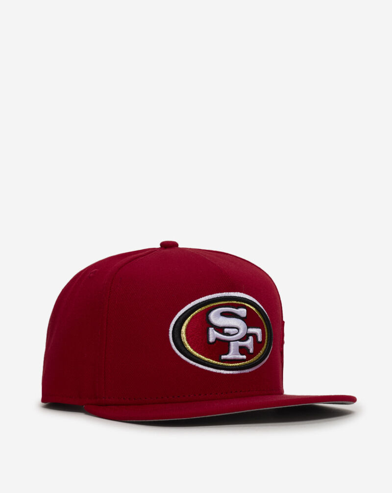 New Era 9Fifty San Francisco 49ers Script A-Frame Snapback Hat 60957158 Red 1