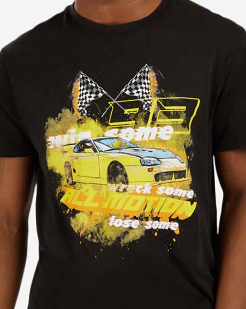 Graphic Tees Racing All Motion Tee MTUS033A Black 3
