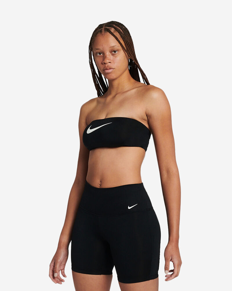 Nike Logo Tape Bandeau Bikini Top NESSC264-001 Black 2