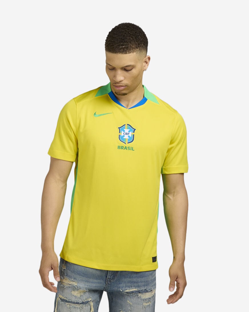 Shop Nike Brazil Stadium Home Soccer Replica Jersey FZ9011
