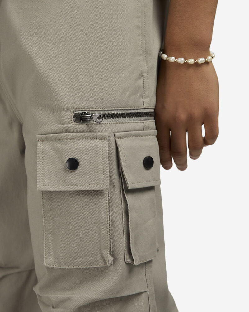 American Stitch Oversized Cargo Pants SS25B905-GRY Grey 3
