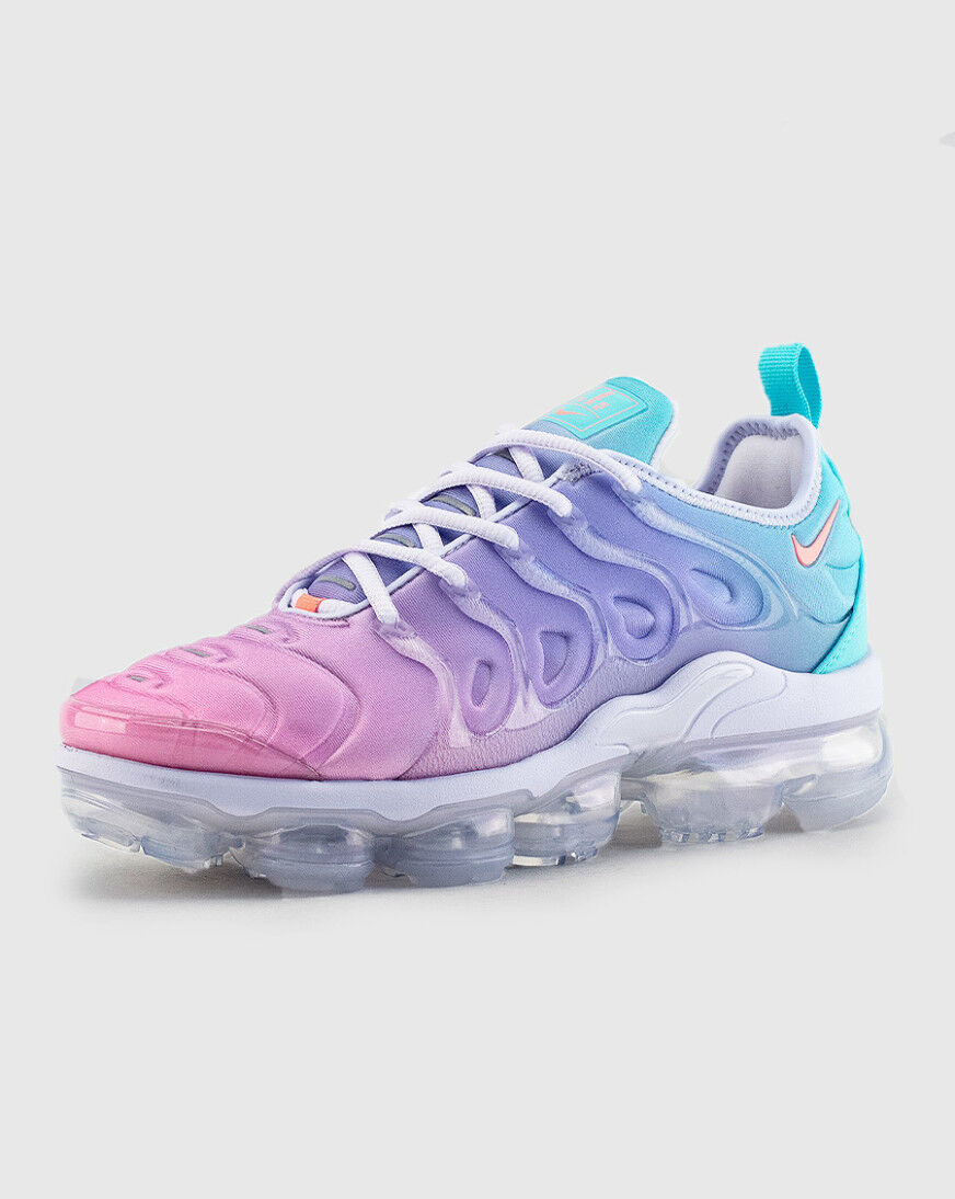 nike vapormax plus pink and green