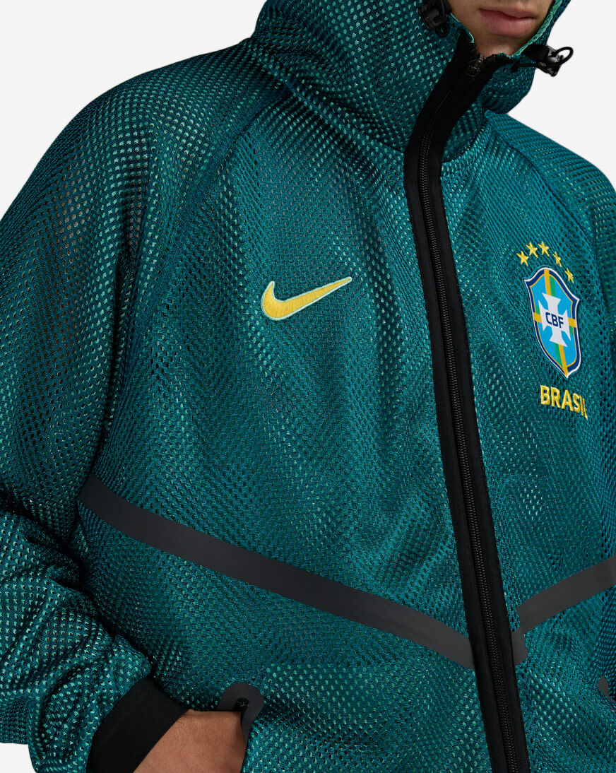 Shop Nike Brazil Dri-FIT Soccer Anthem Jacket IH1757-369 green