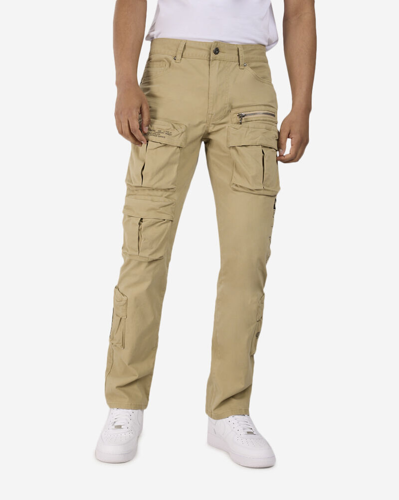 Smoke Rise Utility Pocket Twill Pants JP24137SNZ-KHA Beige 1