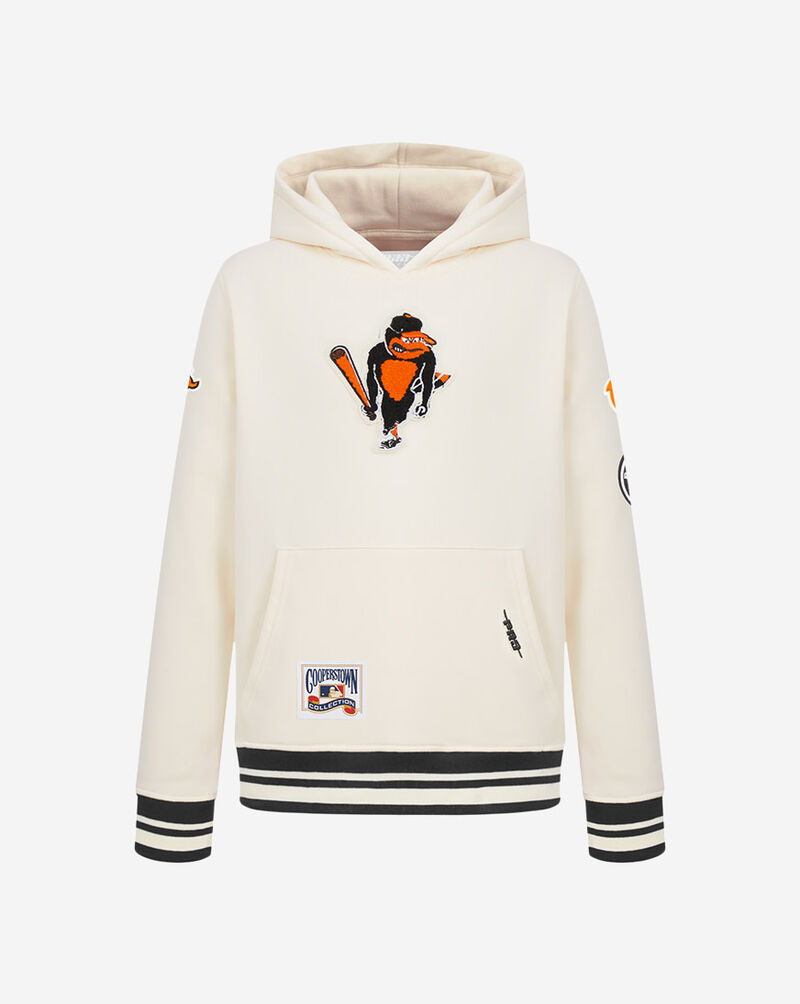 PRO STANDARD Big Boys' Baltimore Orioles Retro Classic Rib Fleece Pullover Hoodie LBOB5315094-EBK cream 1