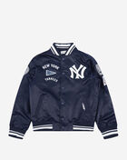 PRO STANDARD Big Boys' New York Yankees Retro Classic Rib Satin Jacket LNYB6315145-MDN Blue 1