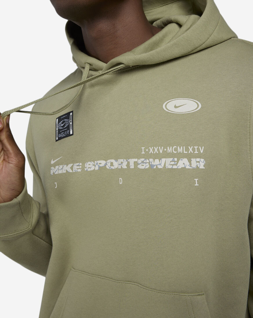 Shop Nike NSW Club Pullover Brush Back Men's Club Hoody HQ2305-225 green |  SNIPES USA