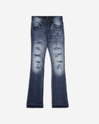 Kids' Distressed Stacked Denim