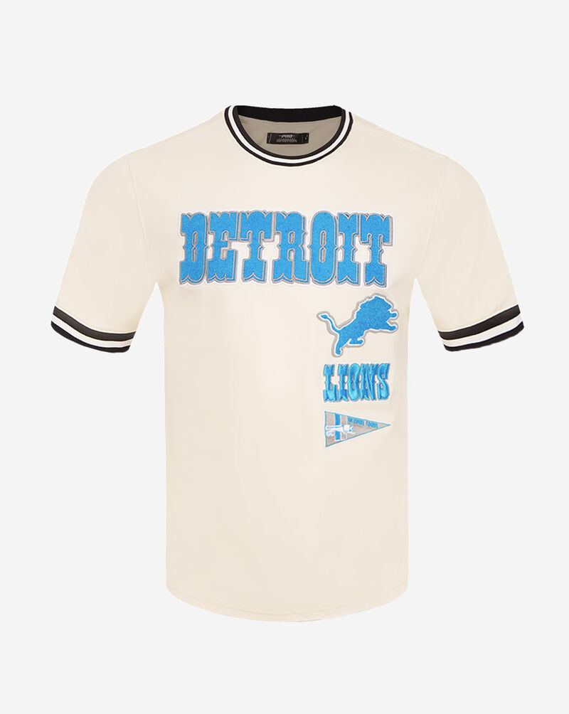 PRO STANDARD Detroit Lions Retro Classic Double Knit Tee FDL143449-EBK cream 1