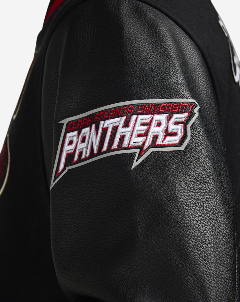 PRO STANDARD Clark Atlanta University Vintage Varsity Rib Wool Varsity Jacket CCK671728-BRK Black 3