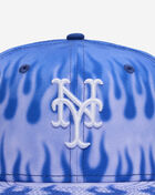 New Era 59Fifty New York Mets Flames Fitted Hat 60949337 Blue 2