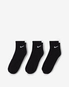 Nike 3Pk Everyday Quarter Cushion Socks SX7667-010 Black 1